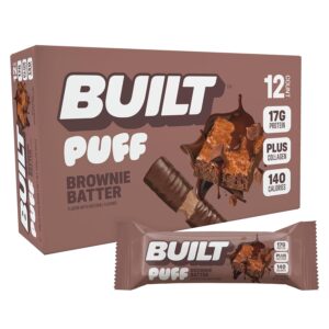 BUILT Puff Brownie Batter Protein Bar 1.41oz 12ct